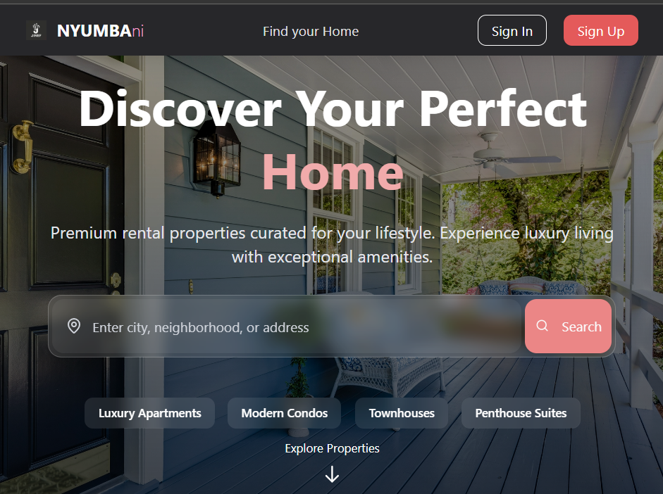 Nyumbani Rentals